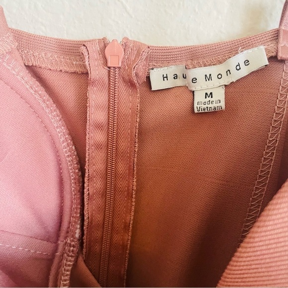 New Haute Monde body con bandage mini dress size Medium strappy sexy night out - Picture 6 of 12